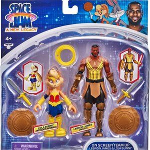 Space Jam A New Legacy On Screen Team Up Lebron James and Lola Bunny Figures